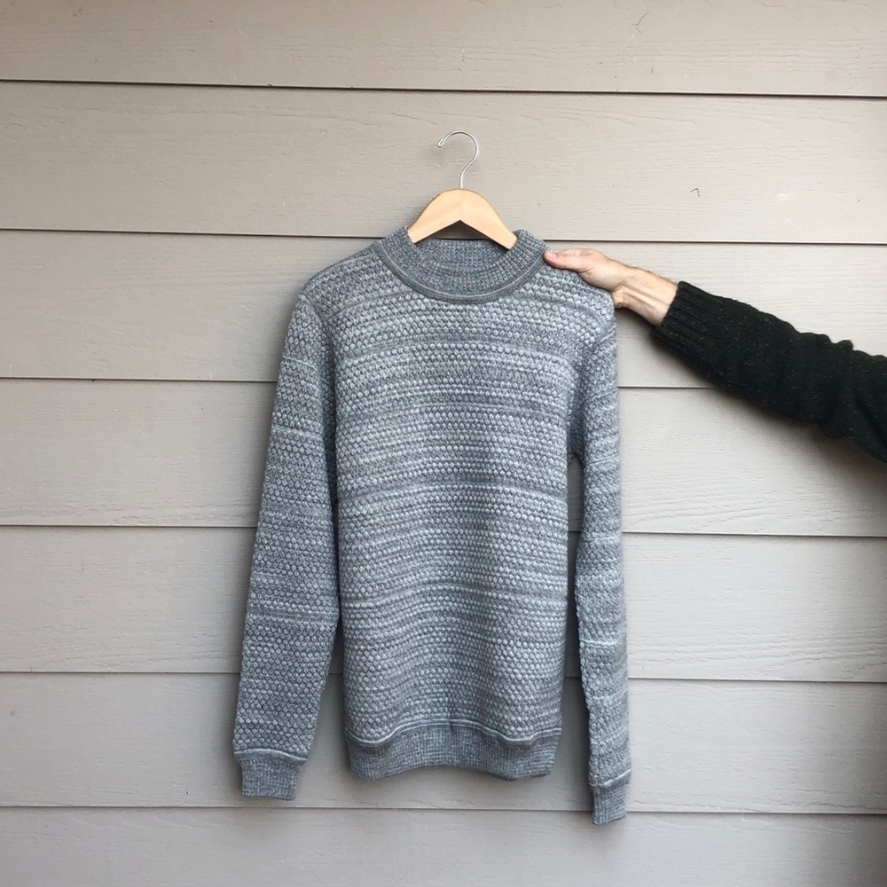 S.N.S.HERNING Textured knit fisherman sweater